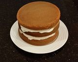 A picture of step 15 of Cinnamon Layer Cake with Cinnamon Buttercream Filling/Frosting.