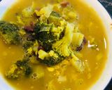 A picture of step 2 of Black bean, broccoli soup.