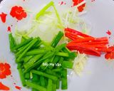 Hình bước làm 2 của món Cá mú hấp hành,gừng,xì dầu và dầu hào
