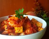 Foto langkah ke 4 dari resep Udang Balado Tahu Pedas Manis 🍤🍤.