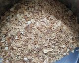 A picture of step 1 of Khakhara chivda (in microwave).