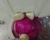 Foto langkah ke 3 dari resep Smoothies mix buah naga, pisang & jeruk nipis (Less sugar).
