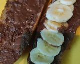 A picture of step 2 of Banana Nutella bites.