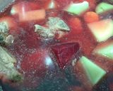 A picture of step 3 of Beet and Pork Rib Soup.