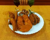 A picture of step 6 of Pakoda Platter.