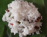 Foto langkah ke 3 dari resep Nasi Bakar Cumi Asin Pete.