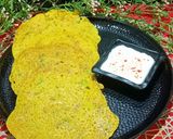 A picture of step 4 of Kodo Millets Chilla.