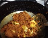 A picture of step 6 of Jackfruit veg in gravy.