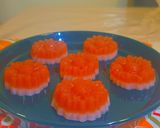 A picture of step 6 of Agar Agar Strawberry Coconut Pudding.
