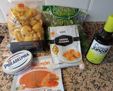 Foto del paso 1 de la receta: Lumaconi relleno de Salmón y queso con salsa de espinacas (Airfryer)