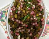A picture of step 7 of Kala chana masala.