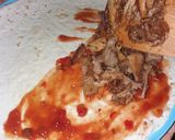 Mexikói tortilla, pulled pork hússal recept fázis 4 fotója