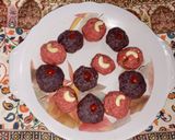A picture of step 12 of Grapes & Rose Khoa Ladoo – Easy Prasad.