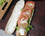 Foto del paso 4 de la receta: Bocadillo vegetal de panceta al horno