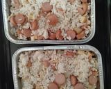 Foto langkah ke 2 dari resep Nasi Sosis Panggang Mentai.