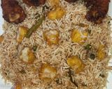 A picture of step 14 of Tempura Masala Rice 🍚.