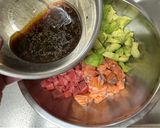 A picture of step 3 of Poke Bowl.