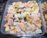A picture of step 2 of Cream fruits chaat.