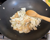 A picture of step 1 of Shrimp with String Beans.