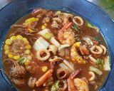Foto langkah ke 3 dari resep Seafood sayuran saos padang.
