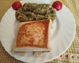 Foto del paso 6 de la receta: Piadina o tortillas mexicanas rellena de pollo y queso en sartén