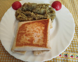Foto del paso 6 de la receta: Piadina o tortillas mexicanas rellena de pollo y queso en sartén