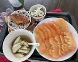 A picture of step 3 of Pomelo Peel Tea.