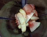 A picture of step 1 of Watermelon+Banana milkshake.