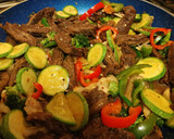 Foto del paso 4 de la receta: Arrachera con verduras y almendras