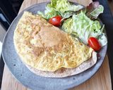 Une image de l'étape 3 de Wrap omelette jambon et fromage râpé en moins de 30 min.