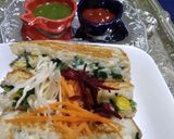A picture of step 4 of Cheesy Spinach and Corn Sandwich.