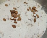 A picture of step 1 of Chawal ki pinni.