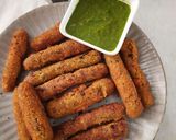 A picture of step 5 of Oats potato churros.