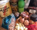 A picture of step 1 of Peanut sauce (Satay, shumay).