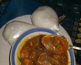 A picture of step 6 of Ogbono soup.