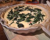 Une image de l'étape 4 de Quiche épinard crème fraîche.