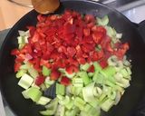 Une image de l'étape 8 de Gratin de céleri branche au jambon blanc, poivrons rouges et parmesan.