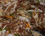 A picture of step 2 of Spring roll filling.