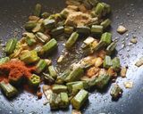 A picture of step 9 of Bhindi/Okra Ki Kadhi.