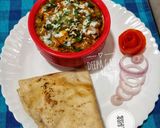 A picture of step 5 of Methi-Matar-Paneer Malai.