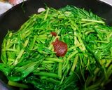 沙茶牛肉炒空心菜的食譜步驟7照片