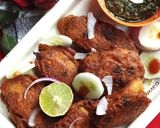 A picture of step 3 of Lahori fish fry.