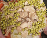 Foto del paso 2 de la receta: Salchichas frescas con champiñones y guisantes