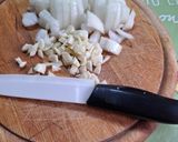 Sült, paradicsomos, virslis, penne recept fázis 1 fotója