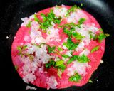A picture of step 3 of Antioxidant Rich Beetroot Onion Rava Uttapam.