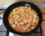 Foto del paso 5 de la receta Arroz con merluza y verduras muy fácil de preparar
