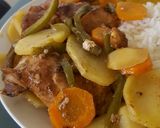 Foto del paso 4 de la receta: Pollo al horno con verdura