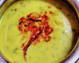 A picture of step 9 of Palak kadhi.