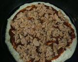 صورة لخطوة 2 من وصفة بيتزا الشوفان السائلة بالمقلاة 😙رووووعة 💯