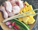 Hình bước làm 1 của món Bún gà nấu khóm..món ngon mùa hè